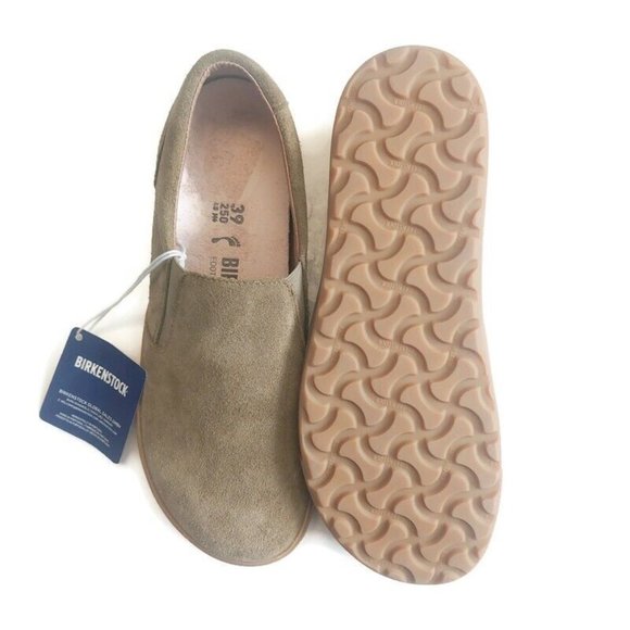 Birkenstock Oswego Suede Leather Loafers Womens Size 8 Mens 6 EU 39 Faded Khaki - Picture 8 of 9